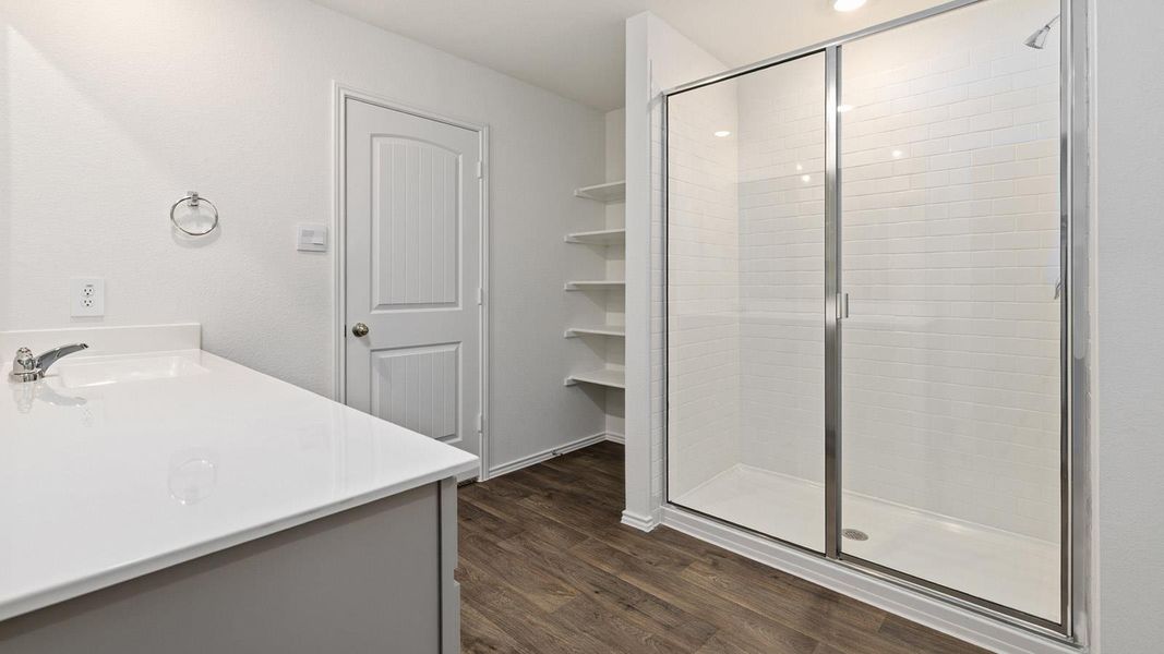 Furnished interior view inside a new home in Watermill, Uhland (Image 10).