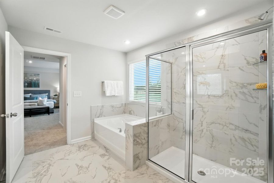 Furnished interior view inside a new home in Waxhaw Landing, Monroe (Image 35).
