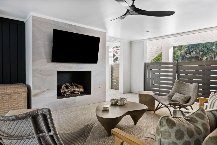 Furnished interior view inside a new home in , Sullivan's Island (Image 42).