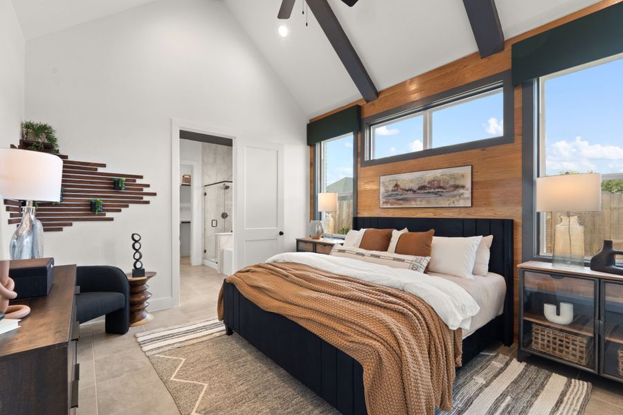 Furnished interior view inside a new home in Artavia, Conroe (Image 9).