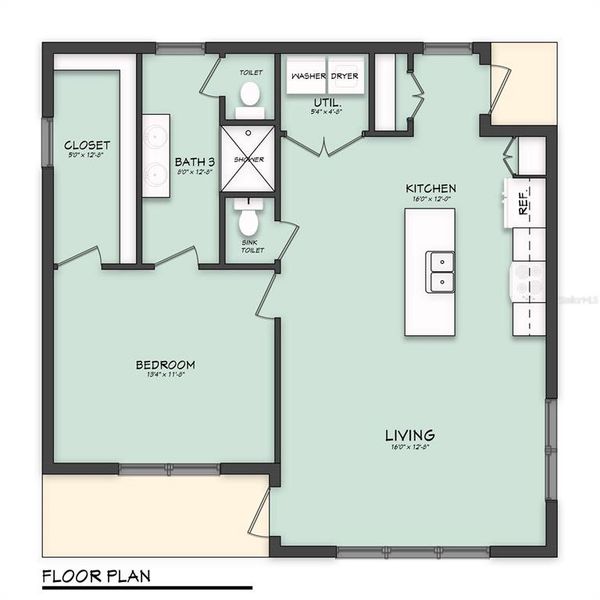 2D floor plan layout of this home in , Port Charlotte, FL (Image 4).