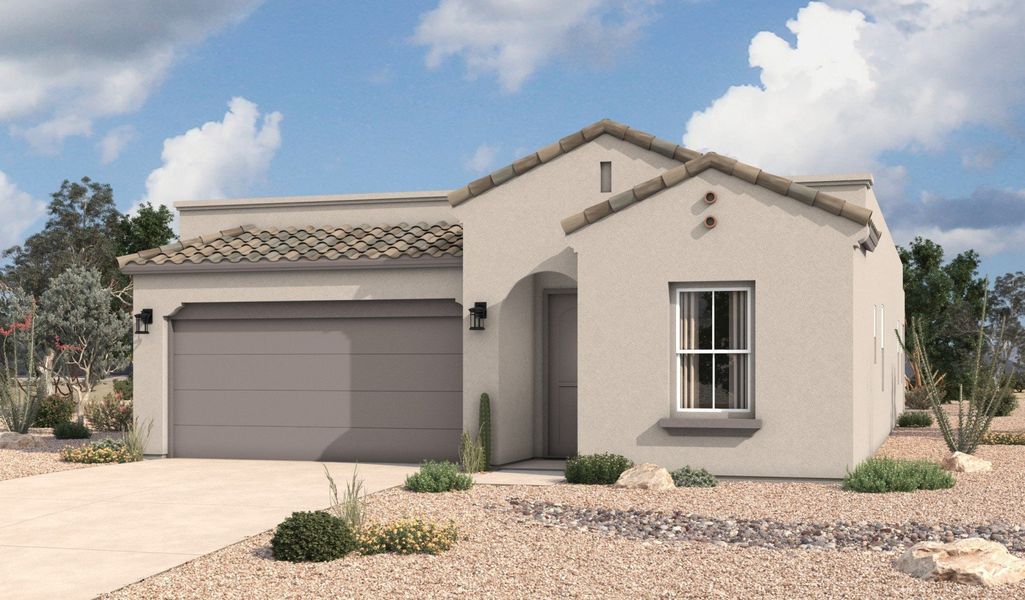 Representative exterior photo of a completed home built from the Santa Rosa by Hakes Brothers in Paseo Del Este, El Paso, TX (Image 2).