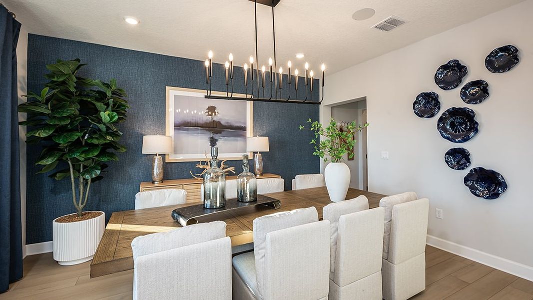 Furnished interior view inside a new home in Lochside, Mount Dora (Image 13). Furnished interior view inside a new home in Lochside, Mount Dora (Image 13).
