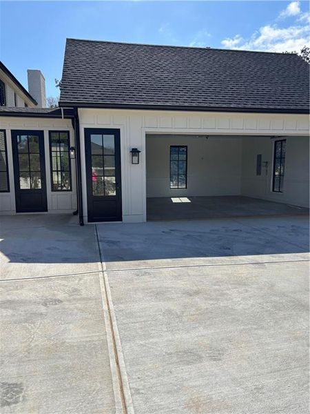 Exterior details and patio area of a home in , Roswell (Image 29).