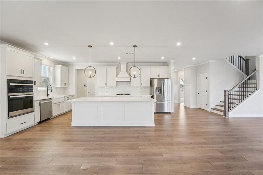 Furnished interior view inside a new home in Tiberon Woods, Cumming (Image 8). Furnished interior view inside a new home in Tiberon Woods, Cumming (Image 8).