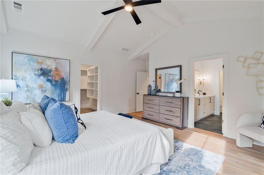 Furnished interior view inside a new home in Pendergrast Farm, Atlanta (Image 57).