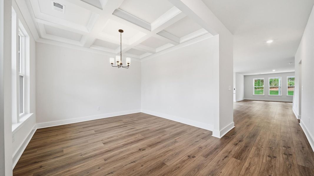 Furnished interior view inside a new home in Creeks at Midway, Anderson (Image 7).