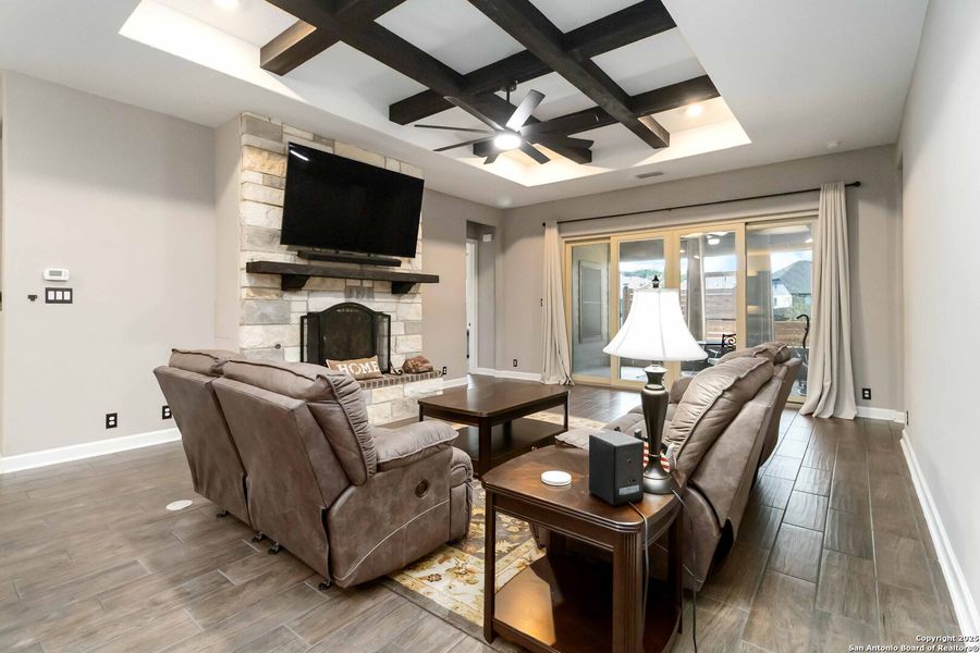 Furnished interior view inside a new home in The Preserve at Singing Hills 50's, Spring Branch (Image 12).