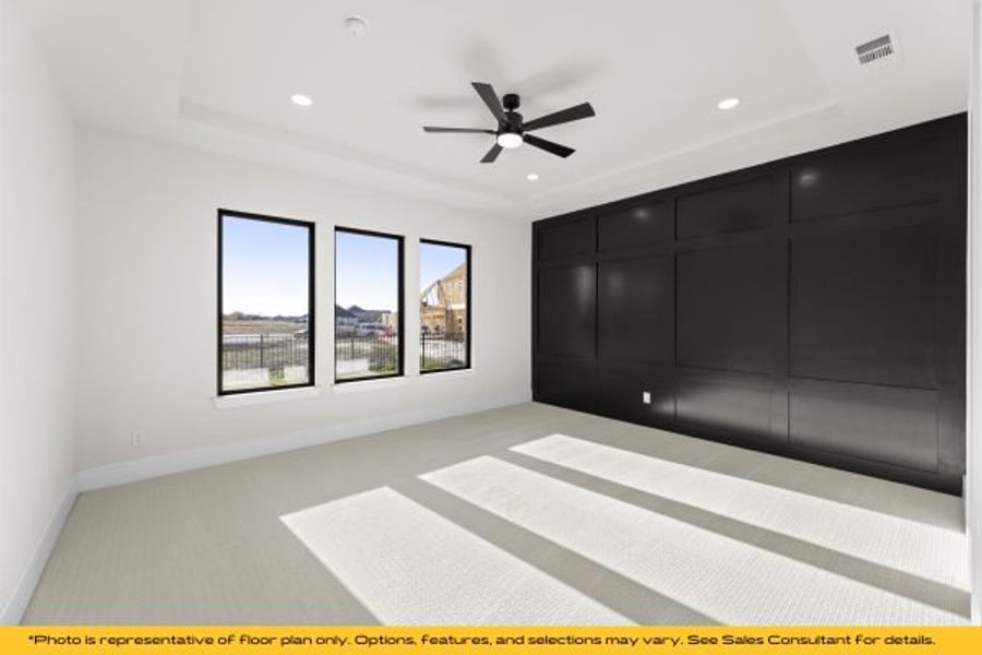 Representative unfurnished interior of a home built from the Bali by Stonefield Homes in Heath Golf and Yacht Club, Rockwall (Image 26).