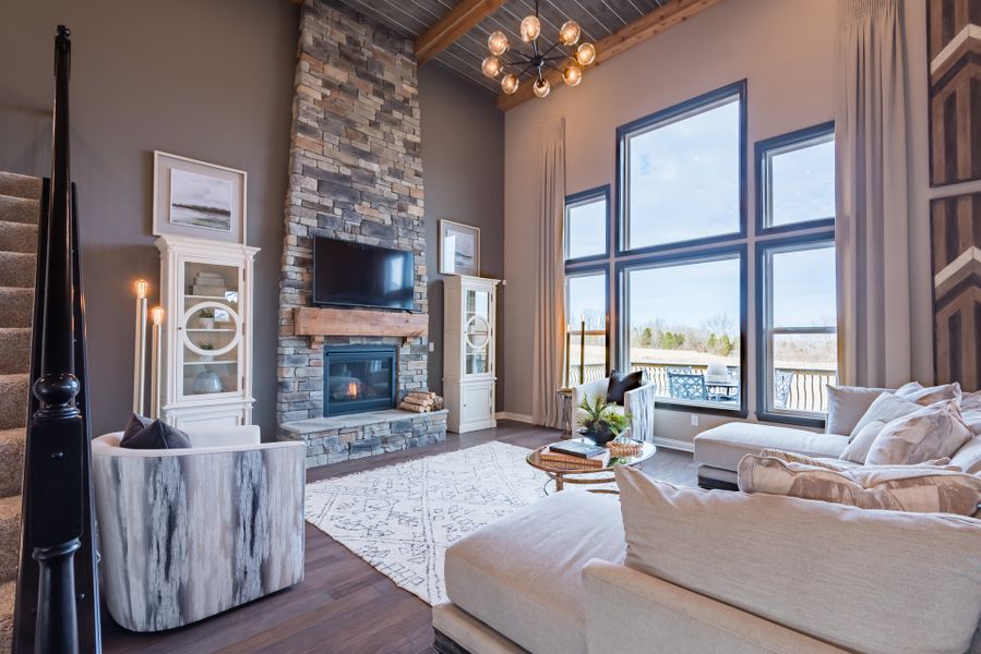 Furnished interior view inside a new home in The Estates and Meadows at Floyds Fork, Louisville (Image 7).
