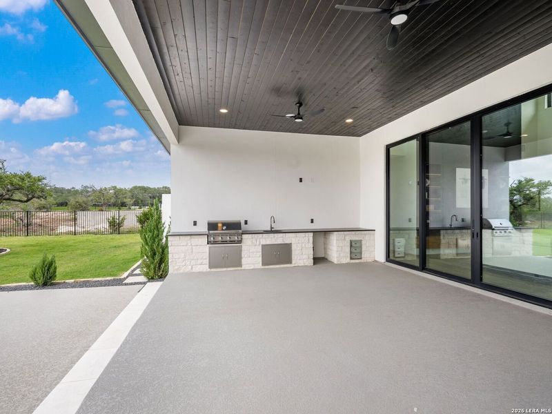 Exterior details and patio area of a home in , Boerne (Image 29).
