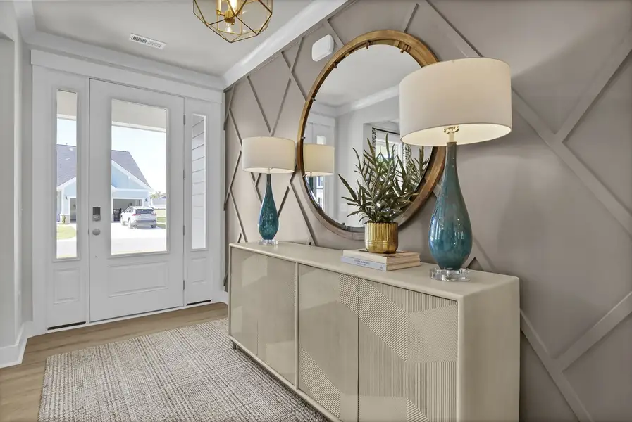 Representative furnished interior of a home built from the Webster II - Vanguard Collection by Mungo Homes in Sweetbrier, Durham (Image 5).