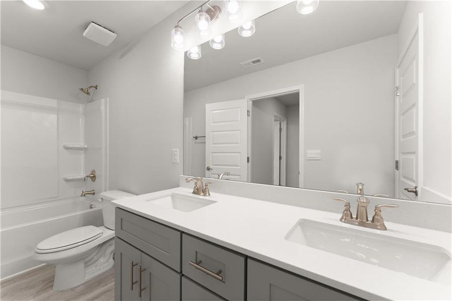 Furnished interior view inside a new home in Thunder Ridge, Dawsonville (Image 13).