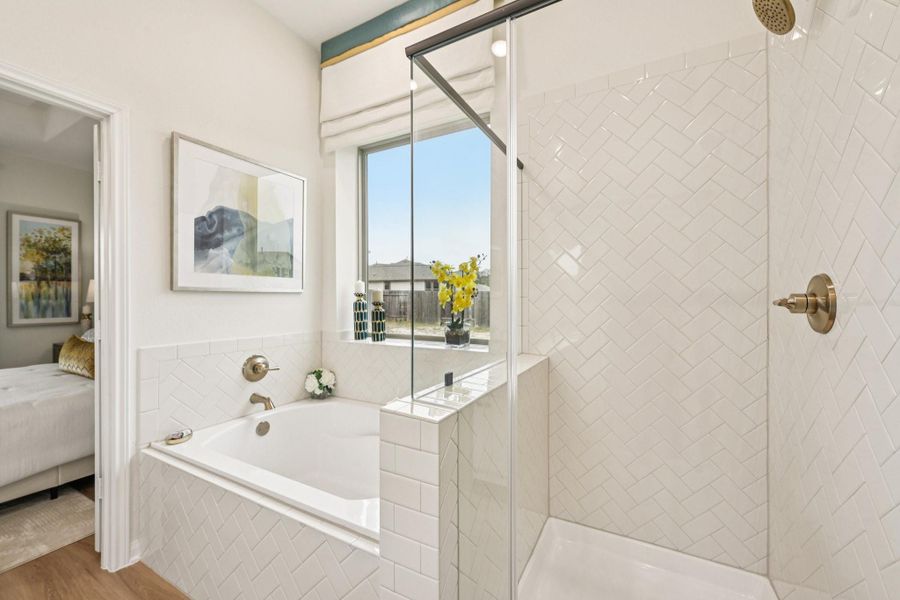 Furnished interior view inside a new home in Meadow Park, Conroe (Image 24).