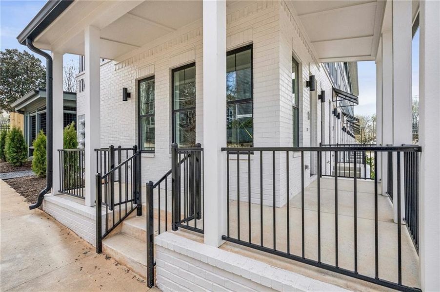 Exterior details and patio area of a home in , Atlanta (Image 31). Exterior details and patio area of a home in , Atlanta (Image 31).