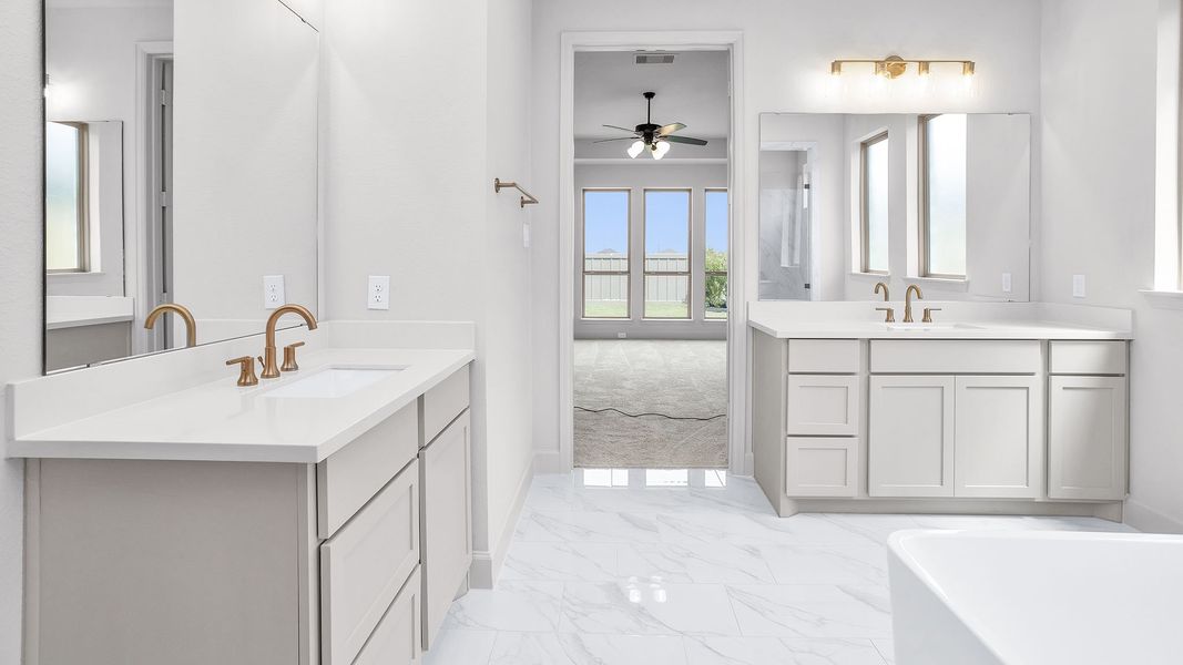 Furnished interior view inside a new home in Cross Creek West, Fulshear (Image 8).