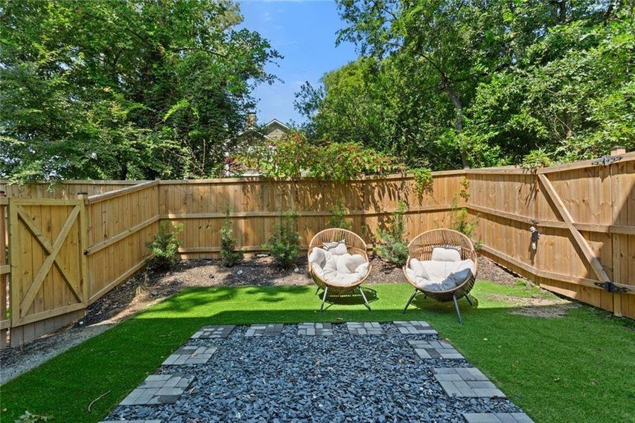 Exterior details and patio area of a home in , Atlanta (Image 30).