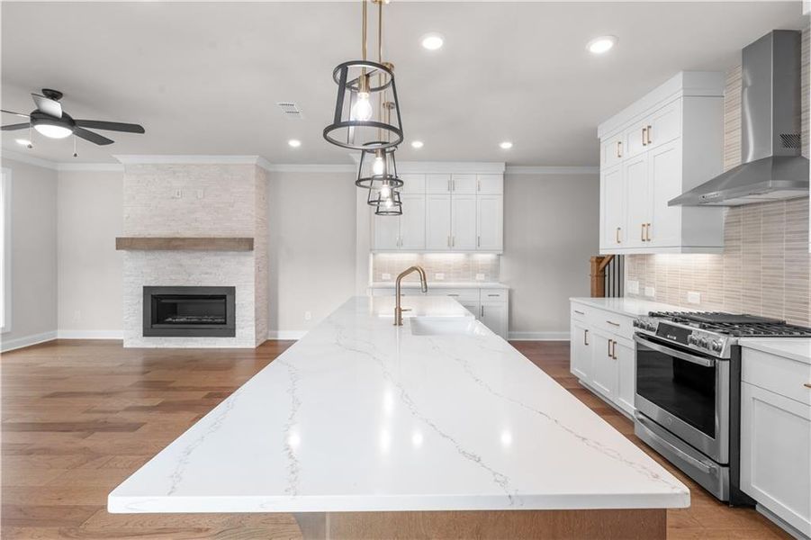 Furnished interior view inside a new home in , Peachtree Corners (Image 12). Furnished interior view inside a new home in , Peachtree Corners (Image 12).