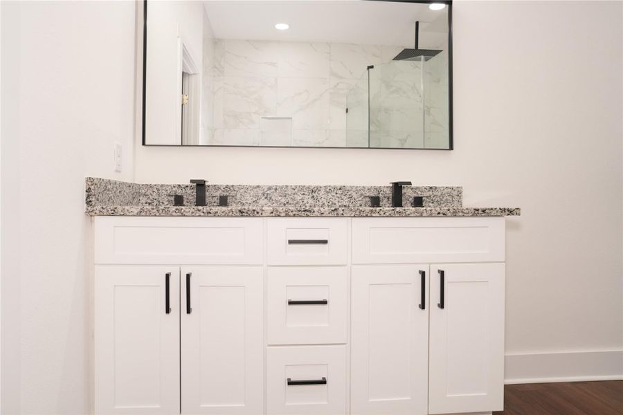 Master bathroom vanity