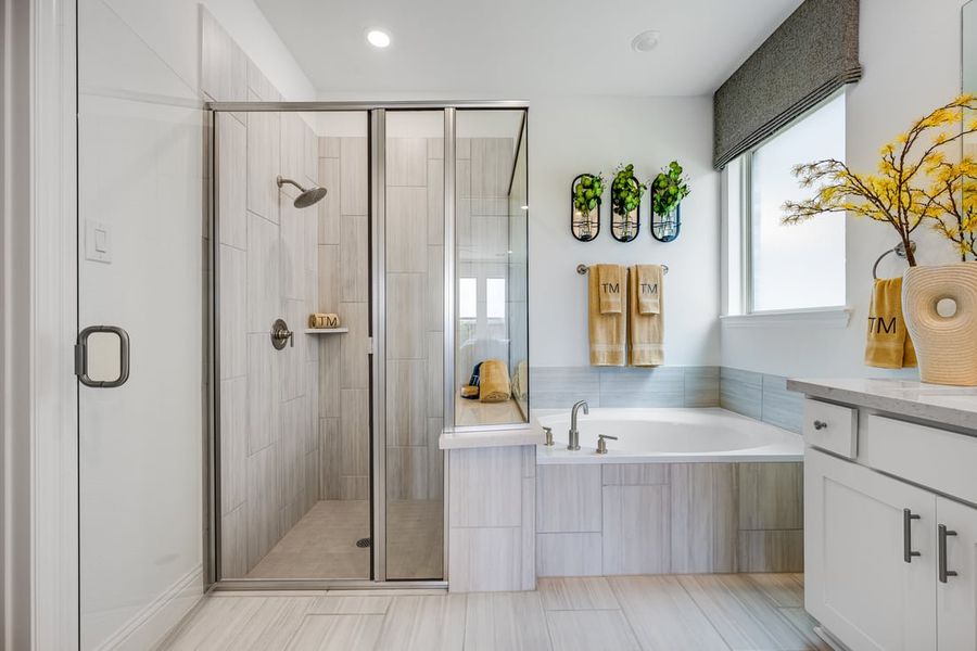 Representative furnished interior of a home built from the Carmine by Taylor Morrison in South Oak 50s, Oak Point (Image 15). Representative furnished interior of a home built from the Carmine by Taylor Morrison in South Oak 50s, Oak Point (Image 15).