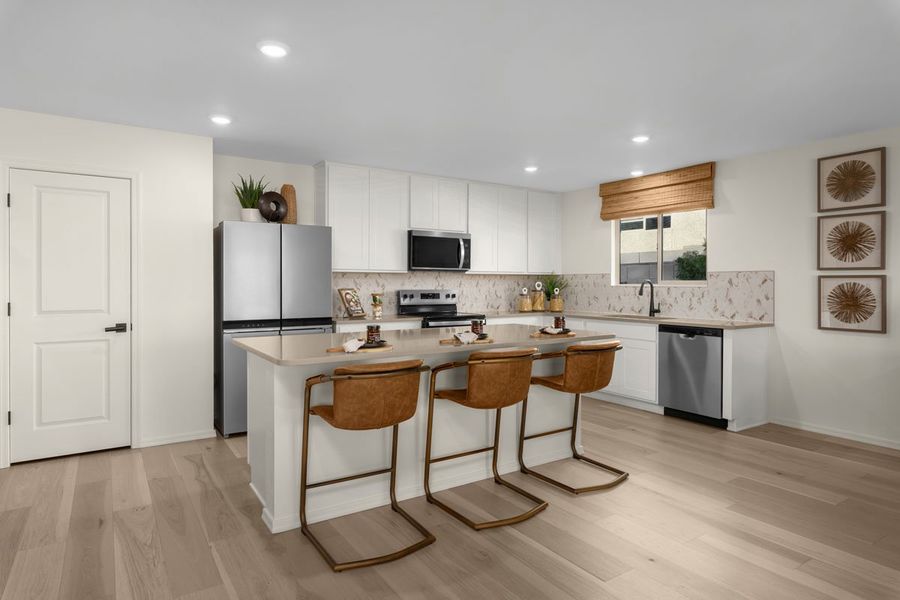 Representative furnished interior of a home built from the Plan 2096 Modeled by KB Home in Entrada del Oro Classics, Gold Canyon (Image 5).