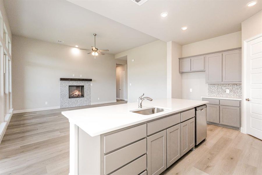 Furnished interior view inside a new home in Ten Mile Creek Estates, DeSoto (Image 13).
