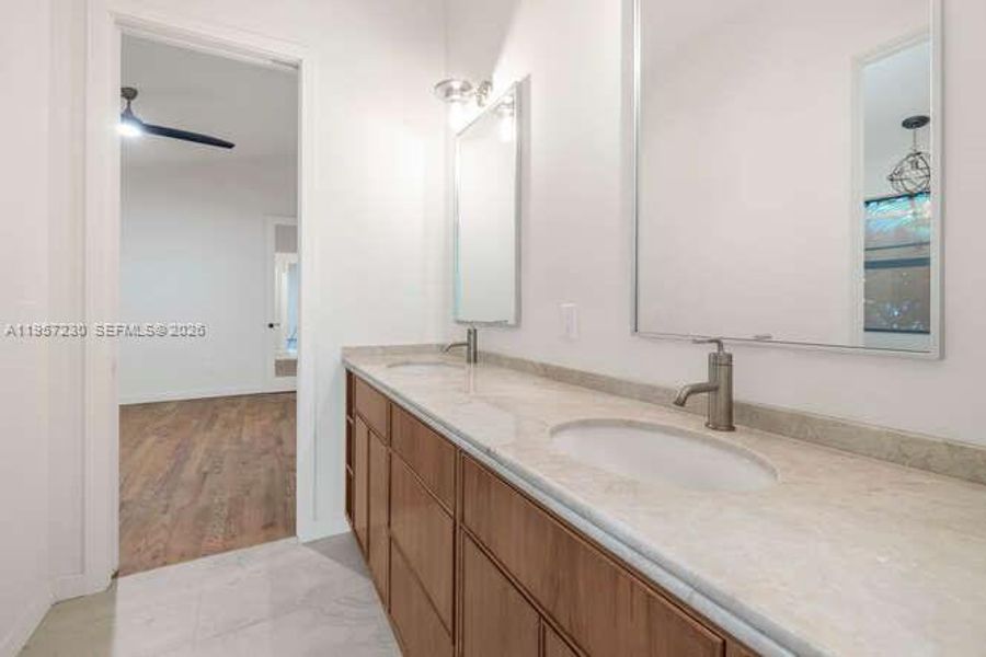 Furnished interior view inside a new home in , Miami (Image 12).