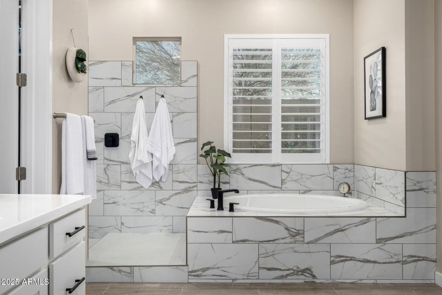 Primary Bath with soaking tub