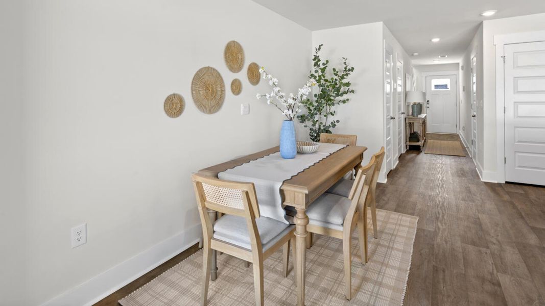 Furnished interior view inside a new home in Waterside Townhomes, Surf City (Image 14).