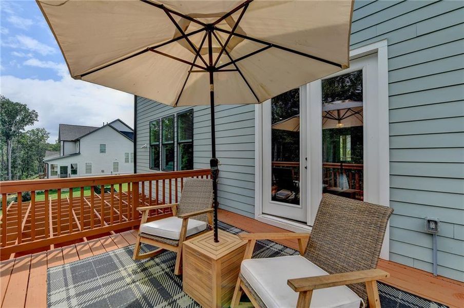 Front exterior of a new home in Long Hollow Landing, Gainesville, GA, highlighting curb appeal (Image 23).