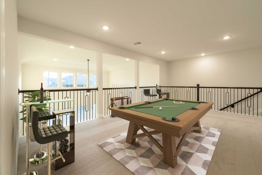 Representative furnished interior of a home built from the Lockhart by Beazer Homes in Valencia, Manvel (Image 23).