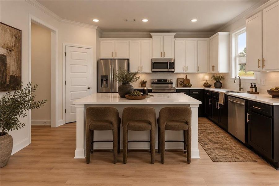 Furnished interior view inside a new home in Clark Farms, Flowery Branch (Image 7).