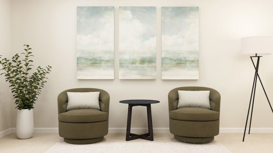 Representative furnished interior of a home built from the Hickory by Lennar in Elizabeth: Arbor, Fort Mill (Image 39).