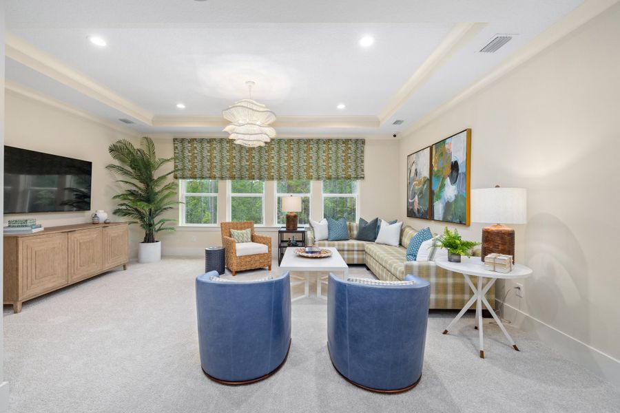 Representative furnished interior of a home built from the Avondale II by Riverside Homes in Hidden Creek at SilverLeaf, St. Augustine (Image 83). Representative furnished interior of a home built from the Avondale II by Riverside Homes in Hidden Creek at SilverLeaf, St. Augustine (Image 83).