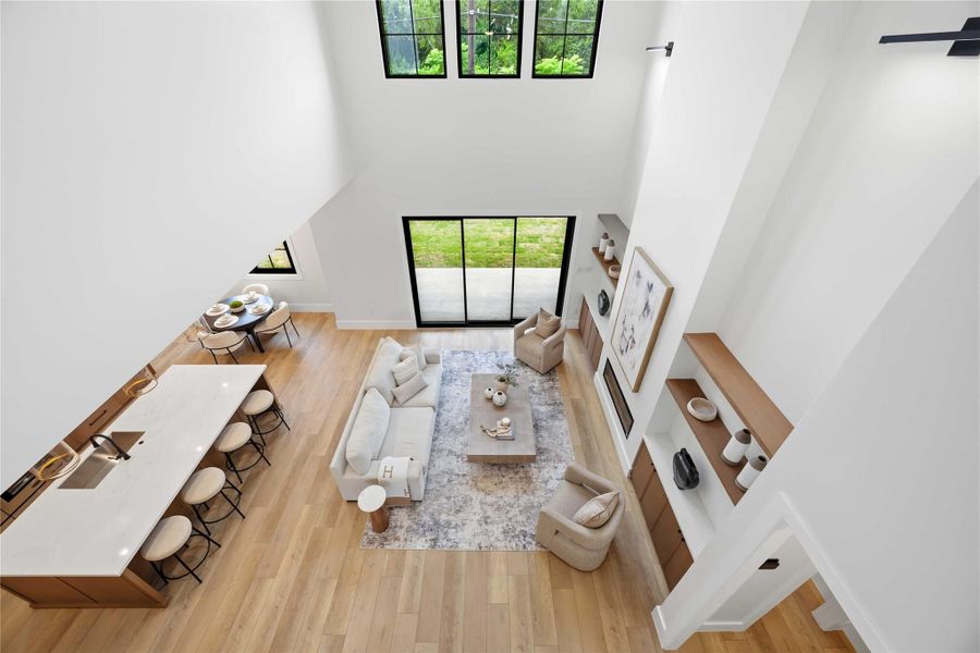 Furnished interior view inside a new home in , Houston (Image 35).