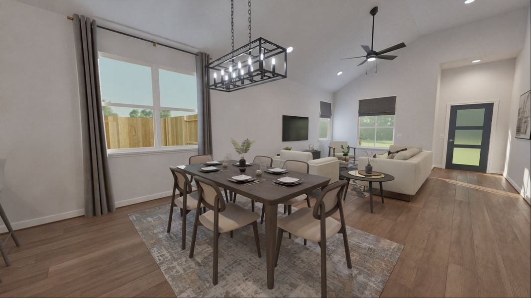 Representative furnished interior of a home built from the Falyn by Risewell Homes in The Porch at Du Pre, Buda (Image 5).