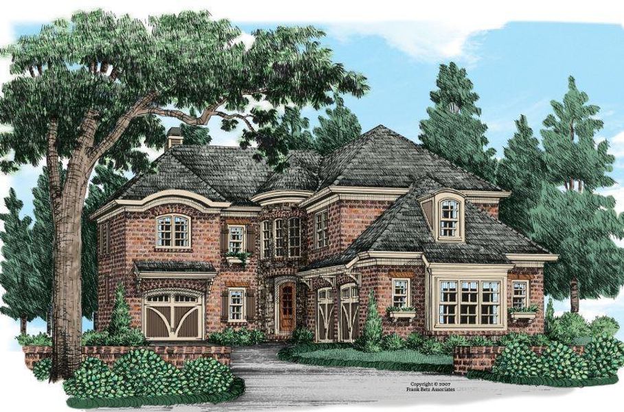 Exterior rendering of this home design in , Snellville, GA (Image 7).