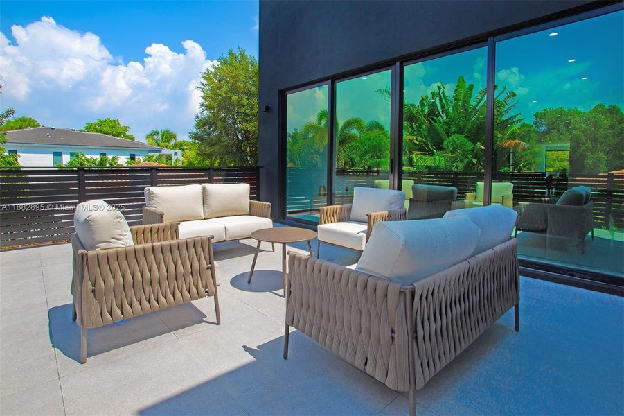 Furnished interior view inside a new home in , Miami (Image 51).