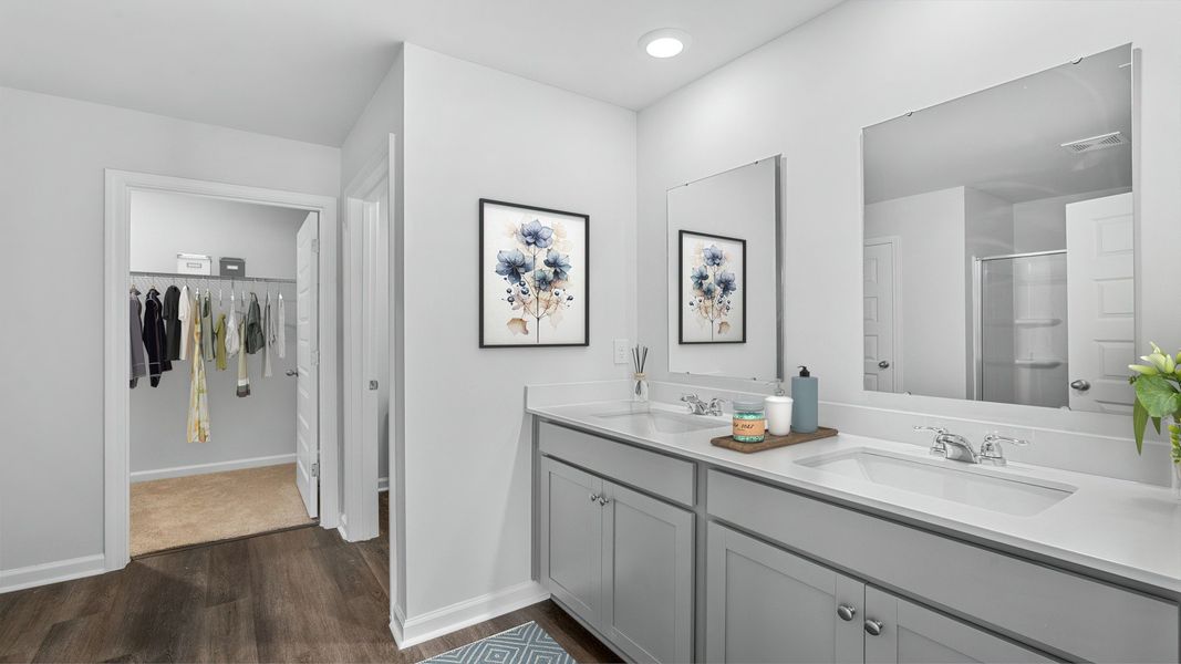 Furnished interior view inside a new home in The Groves at Bees Creek, Ridgeland (Image 28).