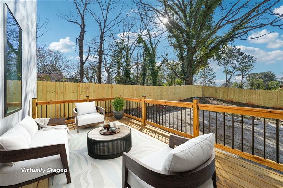 Exterior details and patio area of a home in , Atlanta (Image 23). Exterior details and patio area of a home in , Atlanta (Image 23).