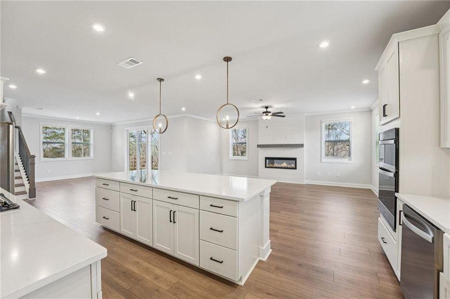 Furnished interior view inside a new home in Tiberon Woods, Cumming (Image 9). Furnished interior view inside a new home in Tiberon Woods, Cumming (Image 9).