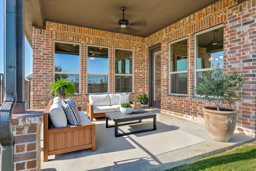 Representative exterior details of a home built from the Casina by Ladera Texas in Ladera Prosper, Prosper (Image 3).