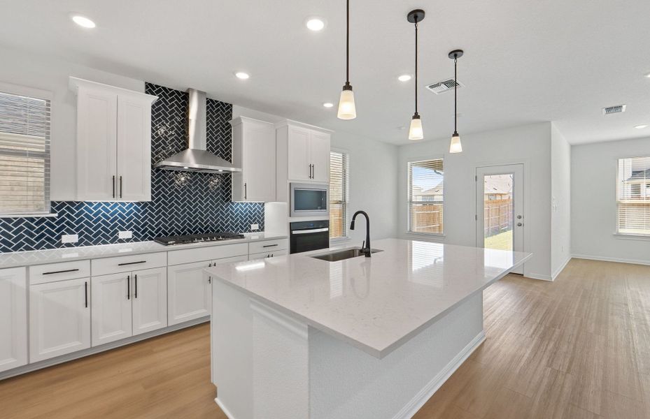 Furnished interior view inside a new home in Saddleback at Santa Rita Ranch, Liberty Hill (Image 11). Furnished interior view inside a new home in Saddleback at Santa Rita Ranch, Liberty Hill (Image 11).