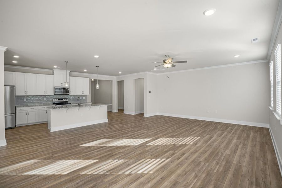 Representative unfurnished interior of a home built from the Allegheny by Mattamy Homes in McAlister Creek, Clayton (Image 12).