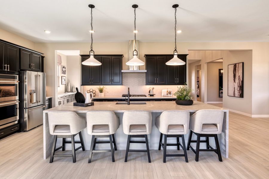 Representative furnished interior of a home built from the Ventana Plan 4507 by Tri Pointe Homes in Waterston Central, Gilbert (Image 6).