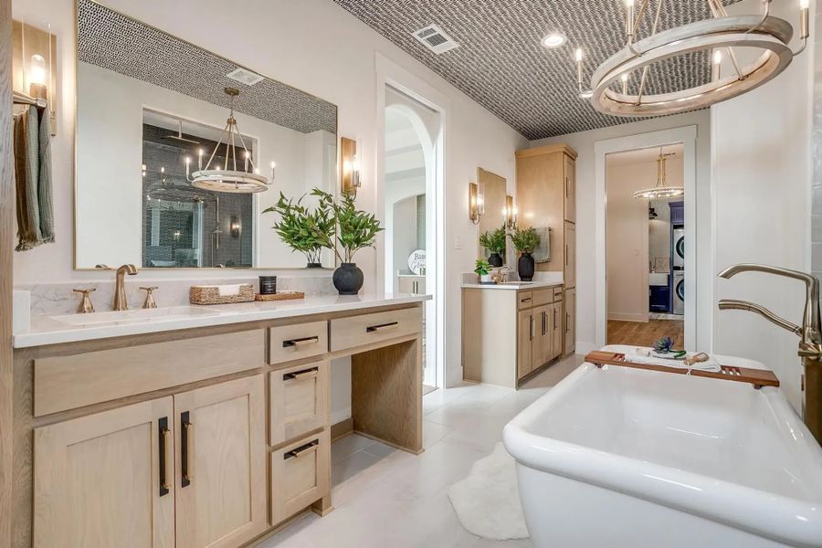 Representative furnished interior of a home built from the The Carley by Elmwood Custom Homes in Matthews Farm, Venus (Image 28).