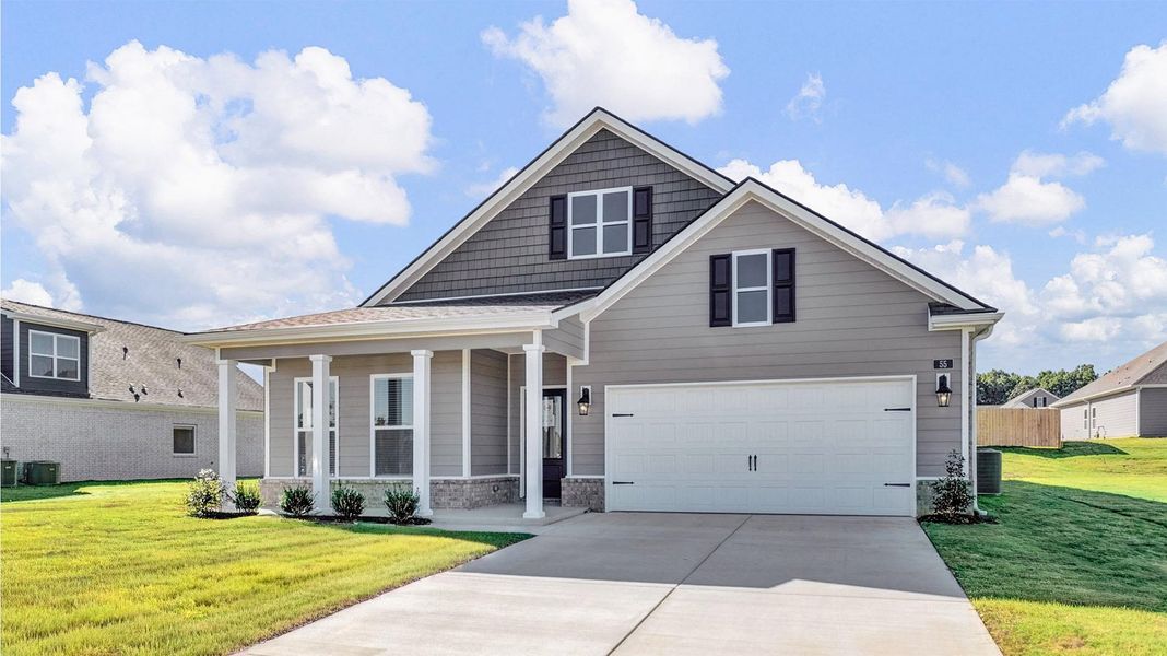 Representative exterior photo of a completed home built from the Dover by D.R. Horton in Shiloh Springs, Jackson, TN (Image 21).