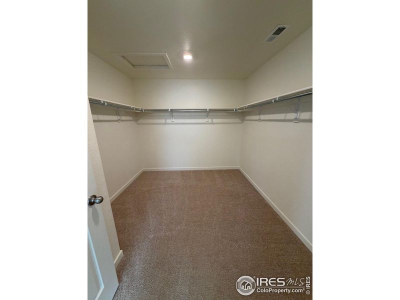 Large master closet Large master closet