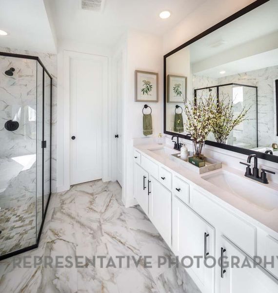 Furnished interior view inside a new home in Santa Rita Ranch: 40-45ft. lots, Liberty Hill (Image 24).