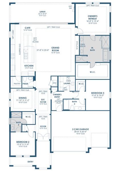 2D floor plan layout of this home in Mirada, San Antonio, FL (Image 3). 2D floor plan layout of this home in Mirada, San Antonio, FL (Image 3).